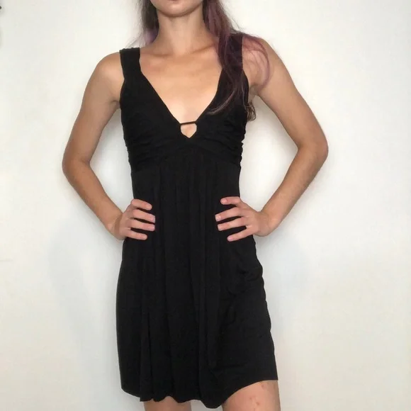 slim fit dress slacks FLOWY OVERALL MINI DRESS main image 0